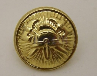 Knoflík 15 mm, zapichovací, zlatavý