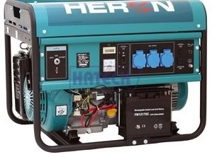 HERON EGM 55 AVR-1E, jednofázová, 5500 W, 13 HP, pro svařování, elek. start
